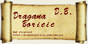 Dragana Boričić vizit kartica